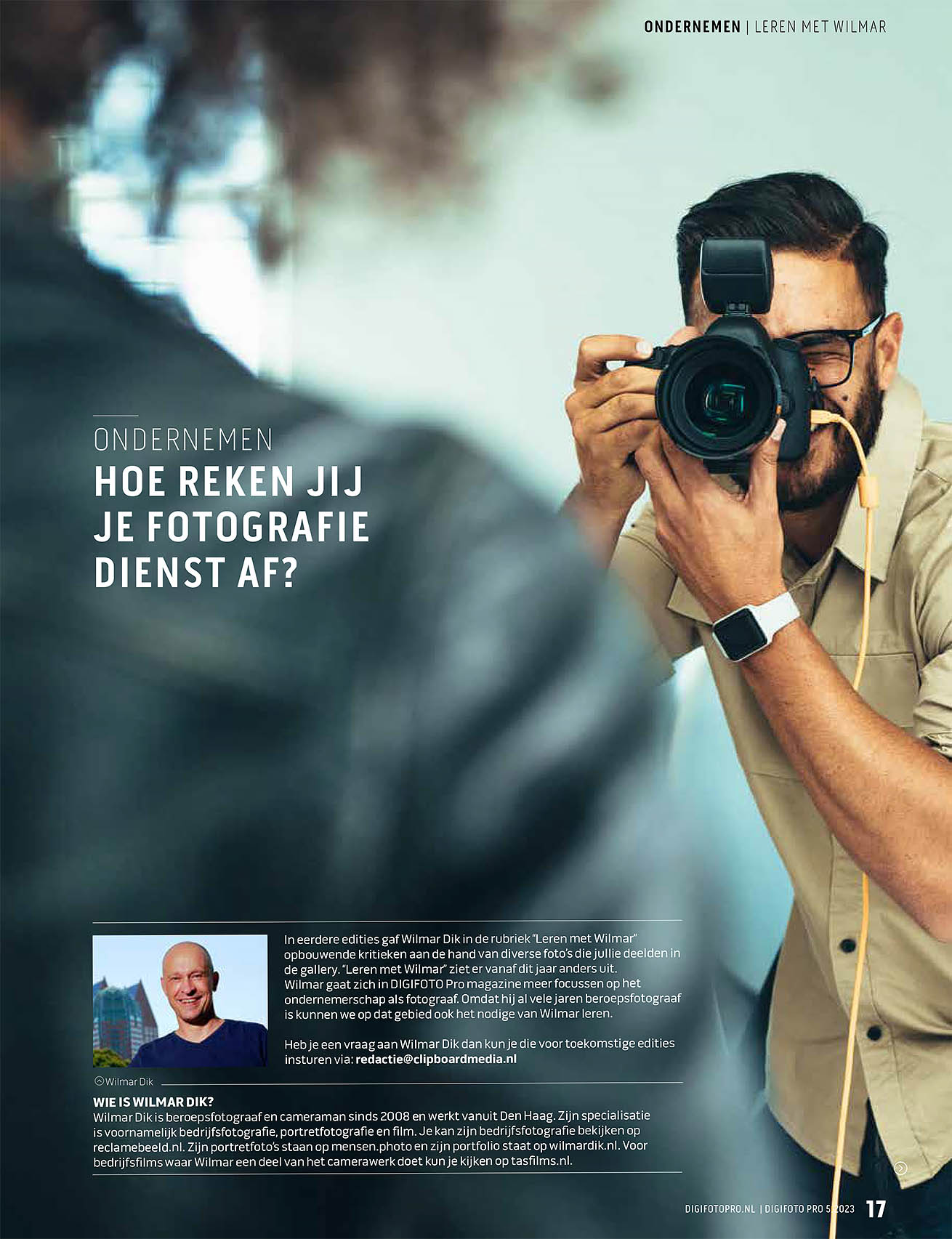 Ondernemen als fotograaf. Hoe berekend een fotograaf de fotografie dienst?