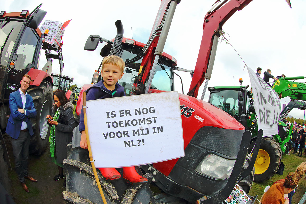 persfotografie van fotograaf in Den Haag, Malieveld, boerenprotest op 1 oktober 2019