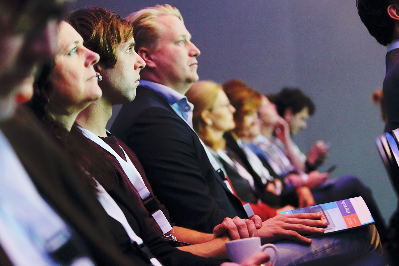 foto van congresfotograaf - bezoekers tijdens een congres