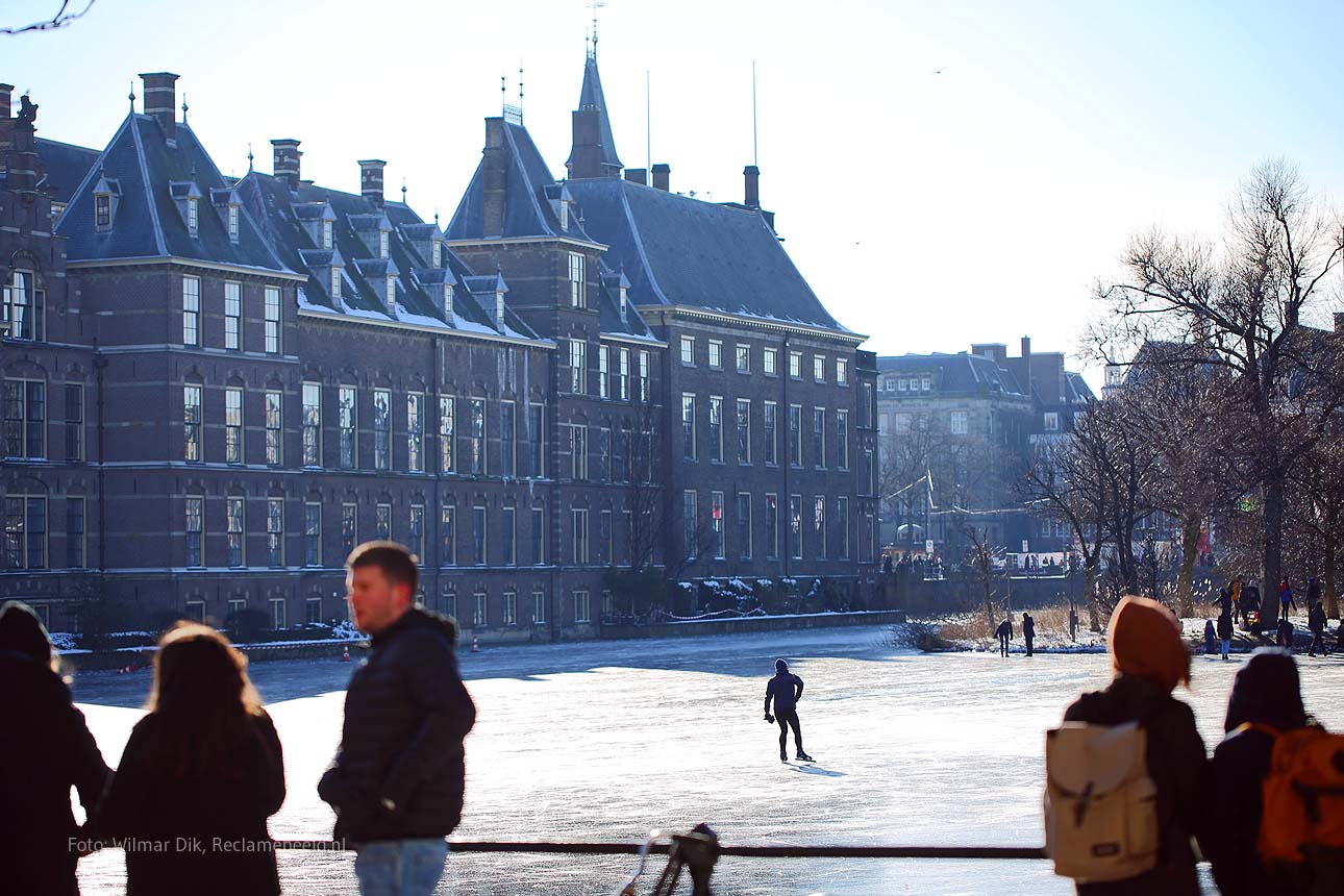 fotograaf Den Haag schaatsen op de hofvijfer