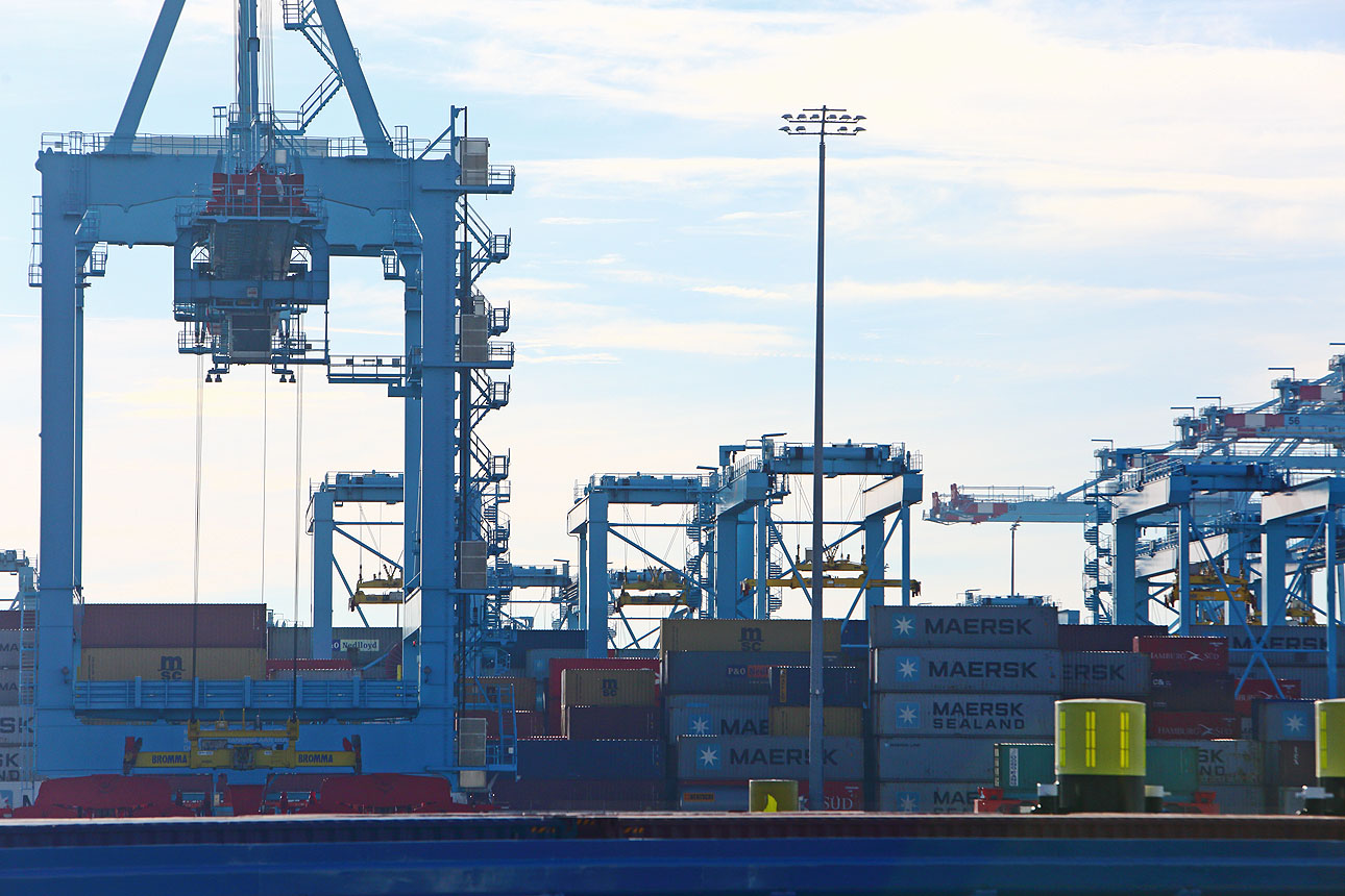 Fotografie van de haven Rotterdam, Maasvlakte foto's