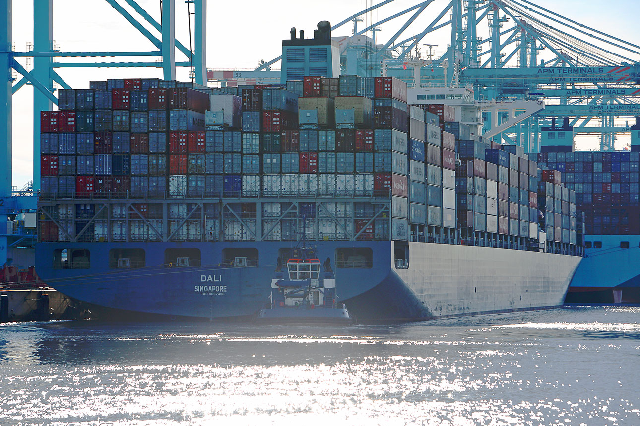 containerschip Rotterdam haven