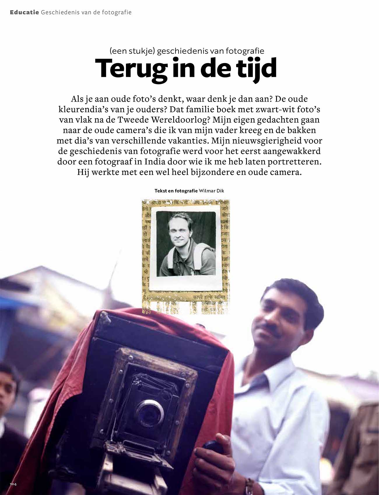 een stukje geschiedenis van fotografie