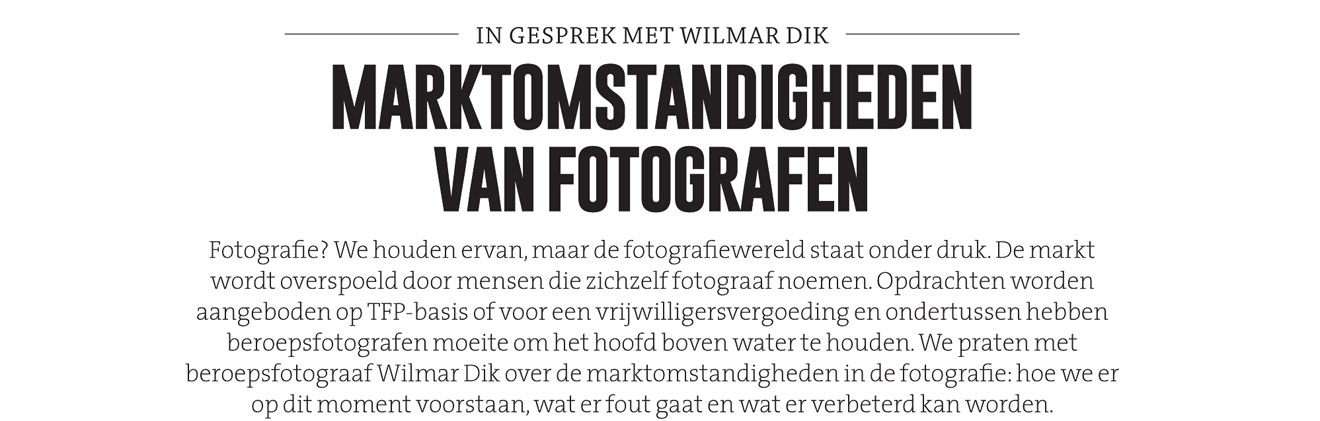 marktomstandigheden binnen de  fotografie. ondernemen als fotograaf