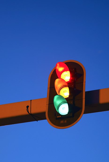 rood oranje groen stoplicht foto