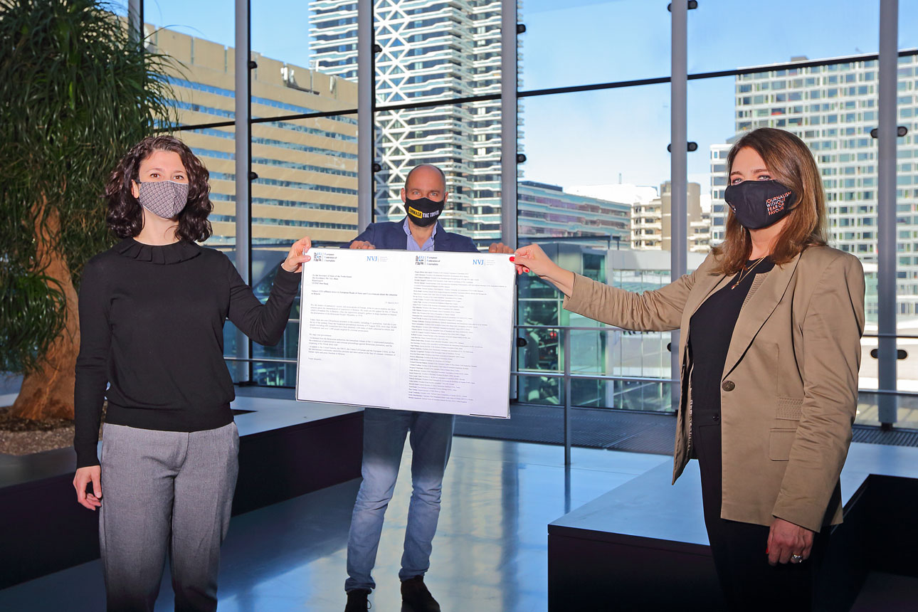 persfoto in Den Haag, ministerie van Buitenlandse Zaken