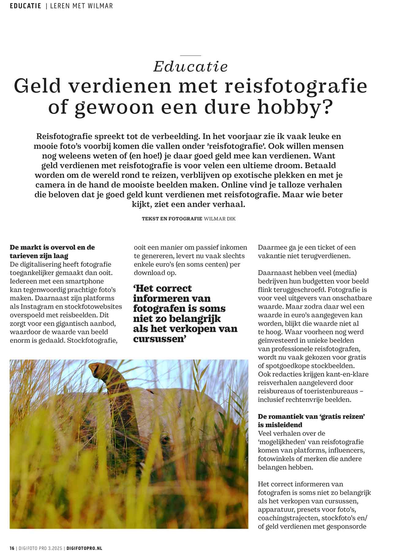 Geld verdienen met reisfotografie